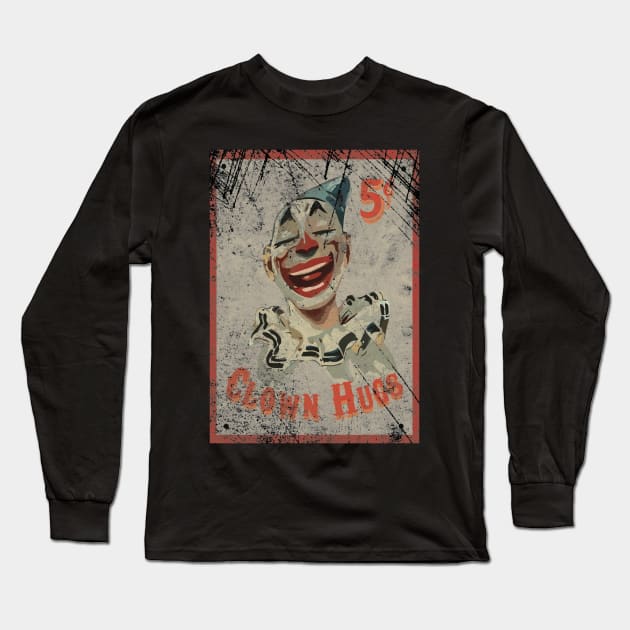 Clown Hugs Long Sleeve T-Shirt by The Angry Gnome
